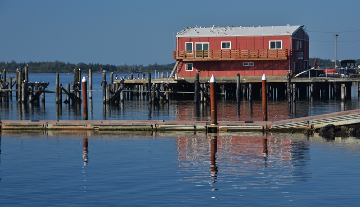 Empire boat dock and shipbuilding building